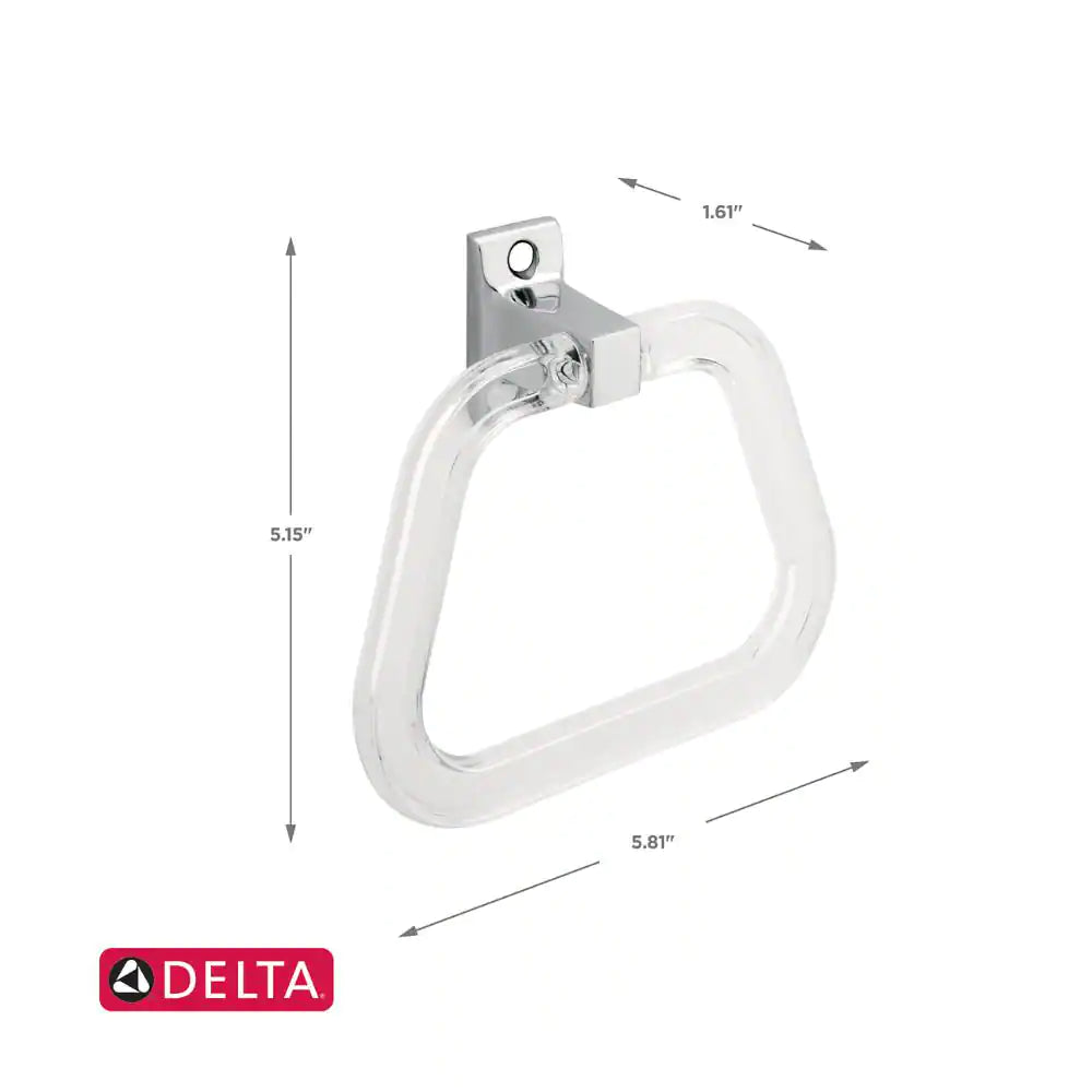"Polished Chrome Centura Towel Ring for Elegant Bathroom Décor"