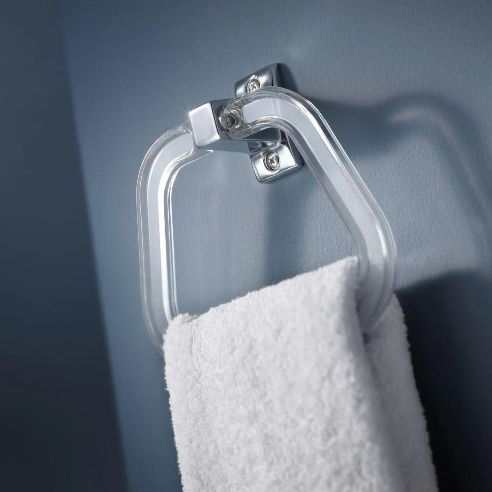 "Polished Chrome Centura Towel Ring for Elegant Bathroom Décor"