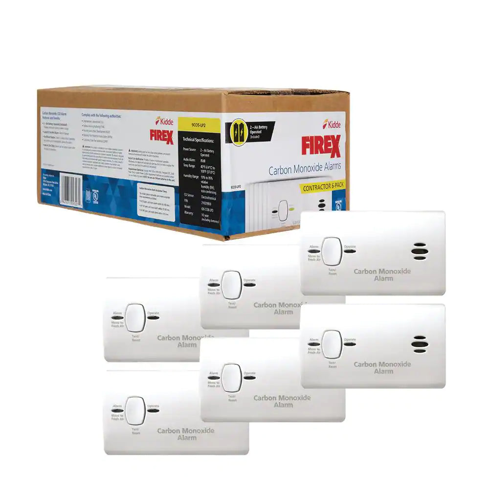 Firex Carbon Monoxide Detector, Battery Operated, CO Detector "