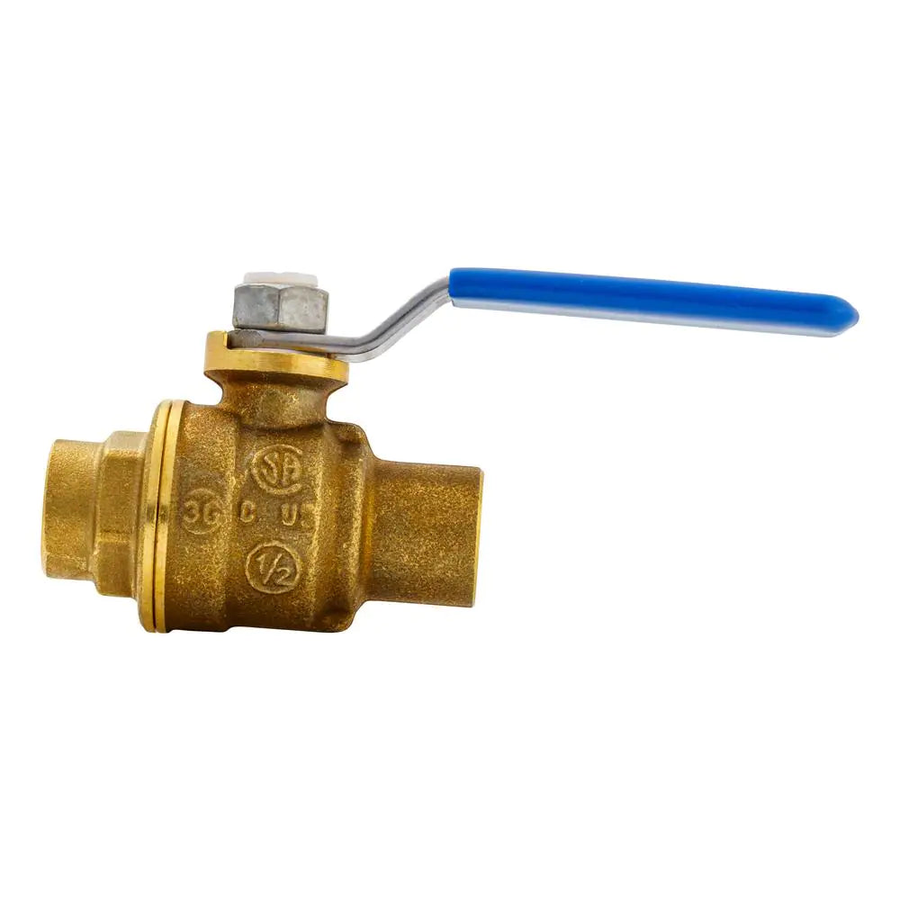 1/2 In. Brass C X C Full Port Ball Valve
