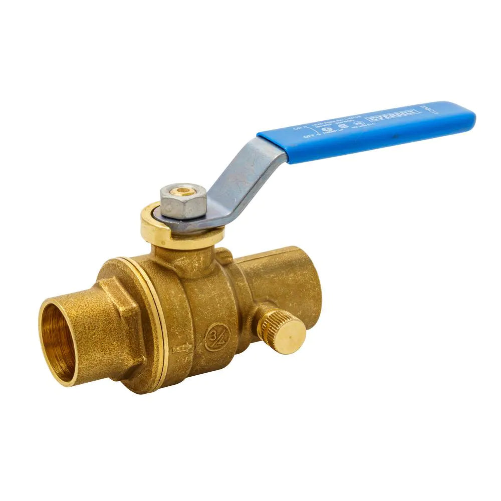 1/2 In. Brass C X C Full Port Ball Valve