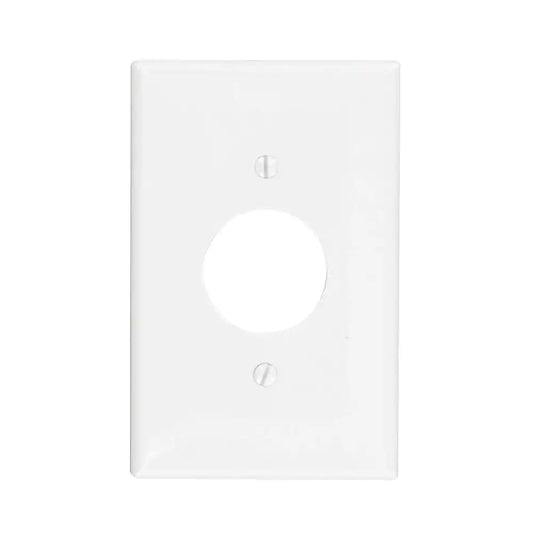 1-Gang Midway Single 1.406 In. Hole Wall Plate, White
