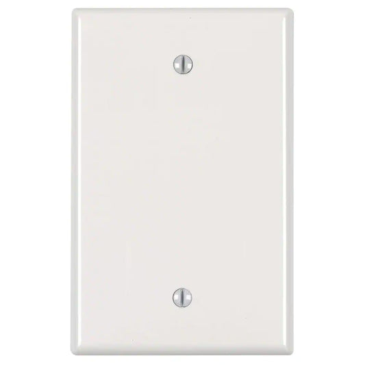 1-Gang Midway Blank Nylon Wall Plate, White "